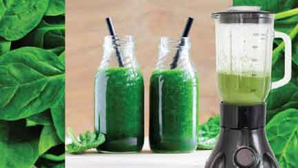 Green Juice in a Blender